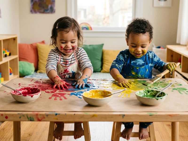 Edible Finger Paint Safe, Simple and Perfect for Babies and Toddlers
