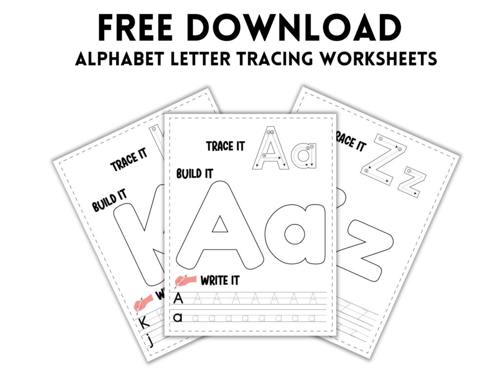 Free Letter Tracing Alphabet Worksheets
