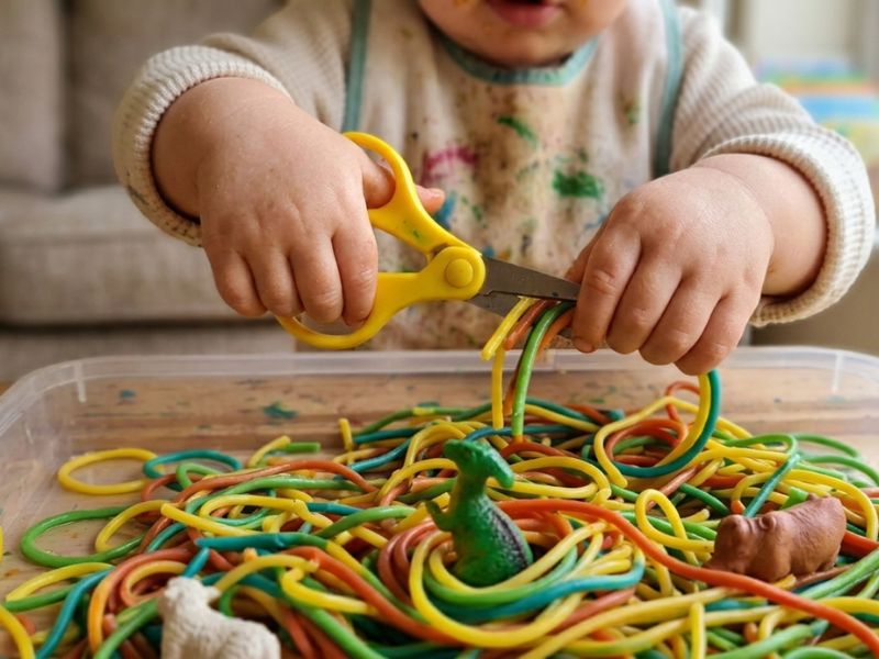 Spaghetti Sensory Play